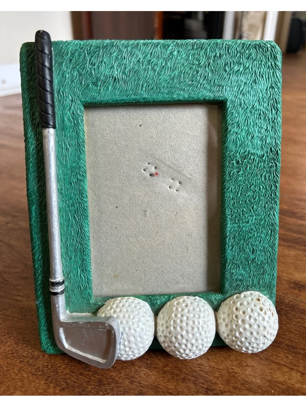 Golf Themed Photo Frame with Golf Club and Golf Balls